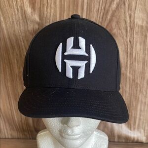 NWT Black Cap with White Logo